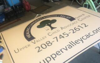 Upper Valley Child Advocacy Center sign Building sign for Upper Valley Child Advocacy Center