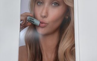 Poppy & Pout model poster Framed retail model poster for Poppy & Pout